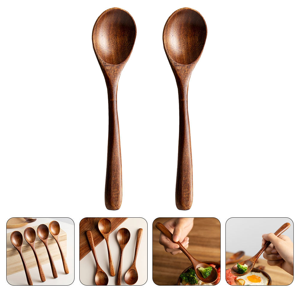 Kitchen Gadgets Japanese - Cuillères en bois exquises pour enfants,