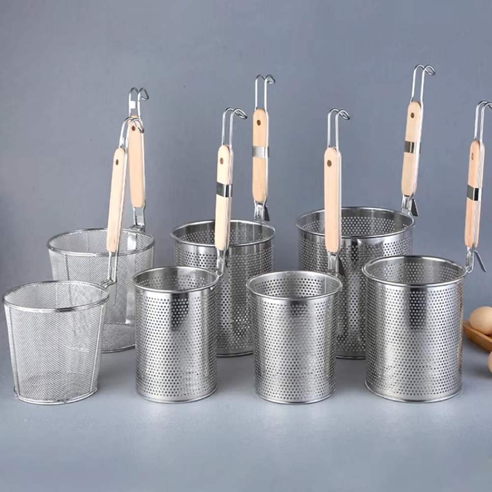 Kitchen Gadgets Pasta - Entonnoir épais en acier inoxydable, manche