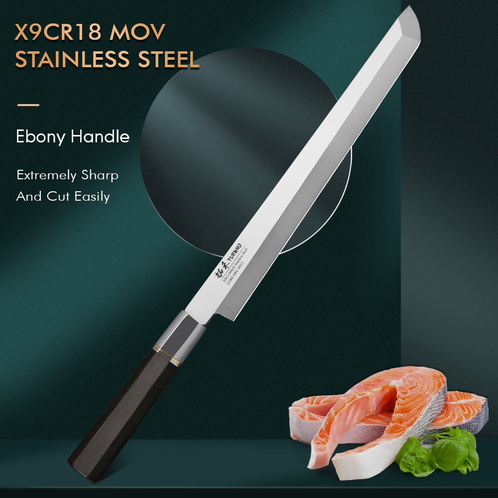 Kitchen Gadgets Japanese - Couteau à sashimi Turwho-japonais 270mm, couteaux
