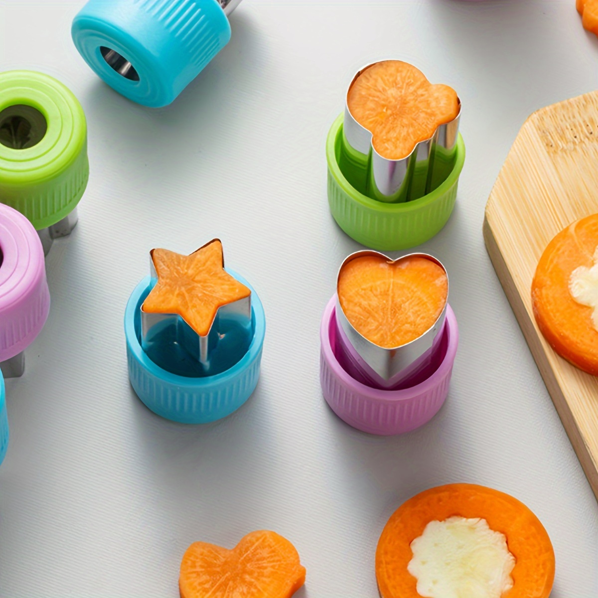 Kitchen Gadgets Cutting Tools - Coupe-légumes en forme de cœur, manche