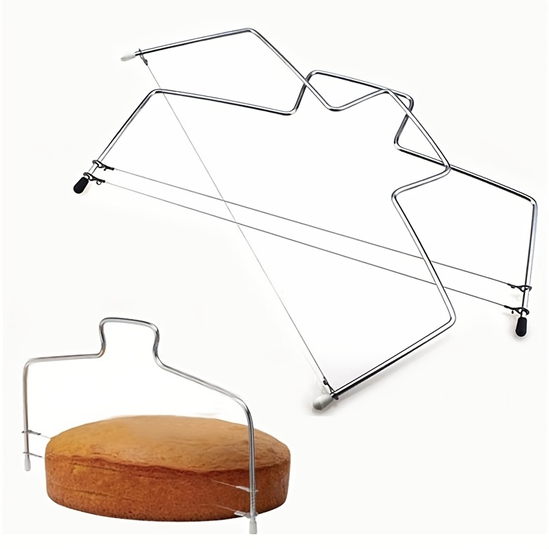 Kitchen Gadgets Cutting Tools - Coupe-gâteau double ligne réglable en acier
