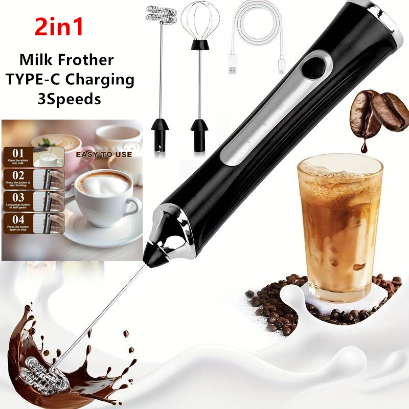 Kitchen Gadgets Website - Mousseur à lait électrique sans fil