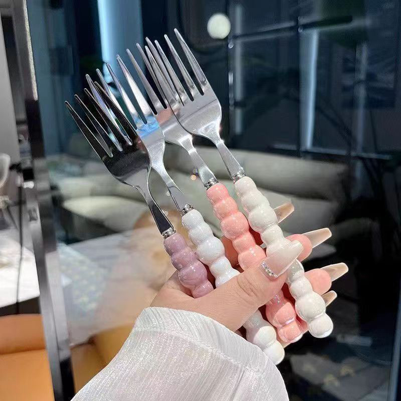 Fourchette à poignée perlée po - Kitchen Gadgets Pasta avis et prix