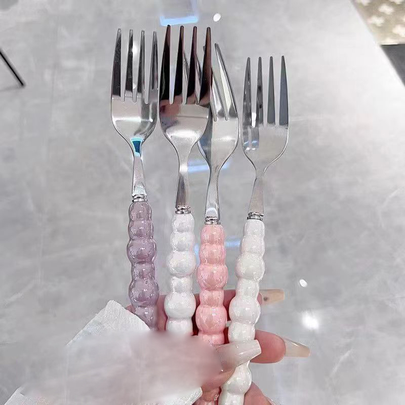 Fourchette à poignée perlée po - Kitchen Gadgets Pasta avis et prix
