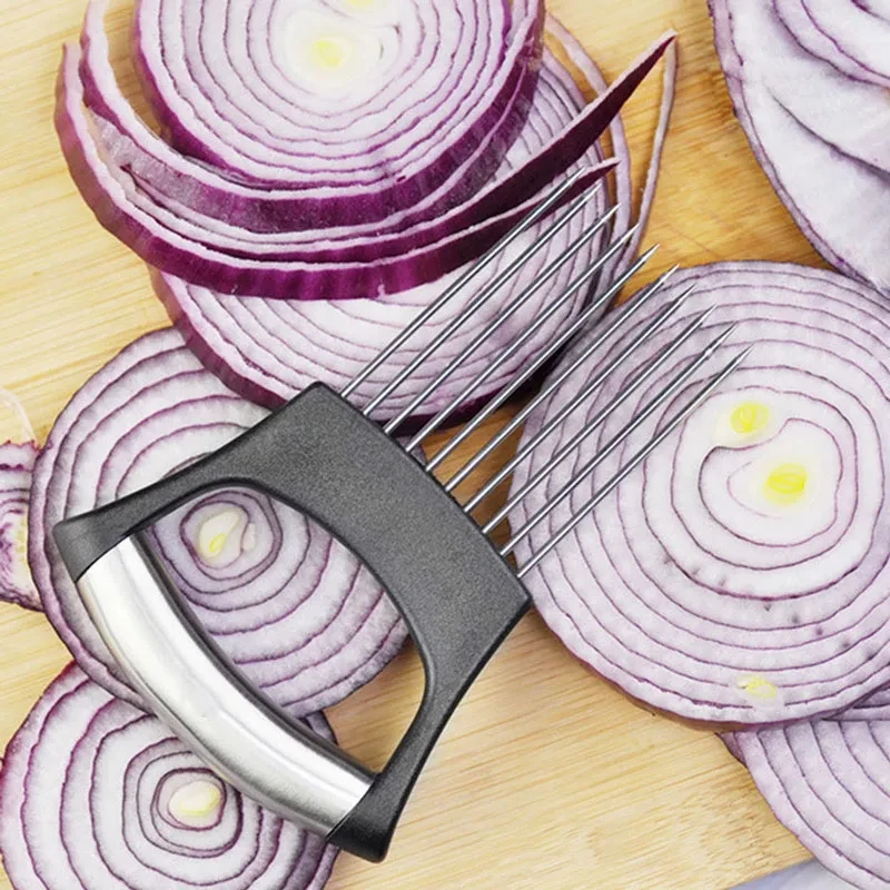 Porte-coupe-oignon en acier in - Kitchen Gadgets Cutting Tools avis et prix