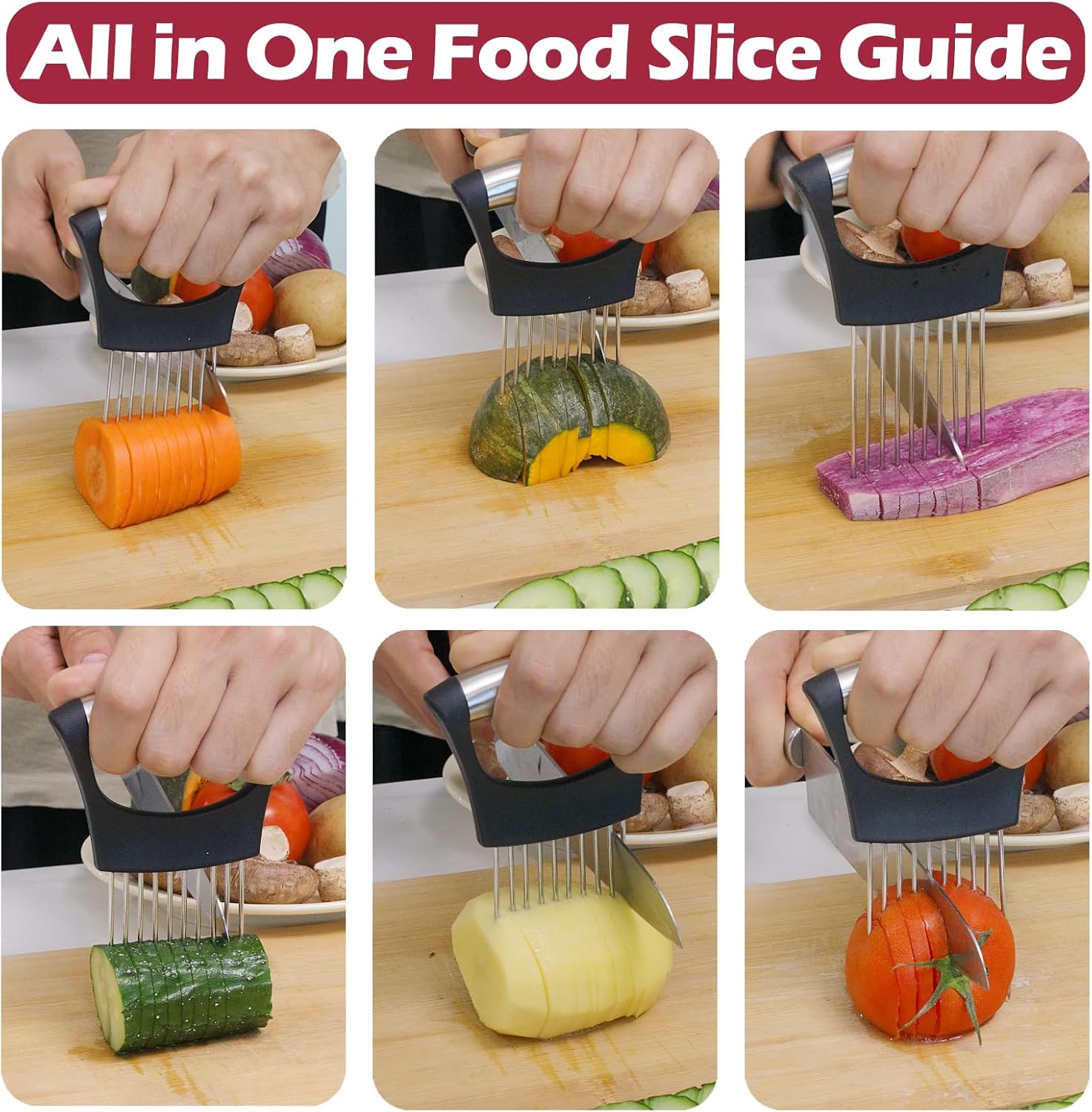 Porte-coupe-oignon en acier in - Kitchen Gadgets Cutting Tools avis et prix