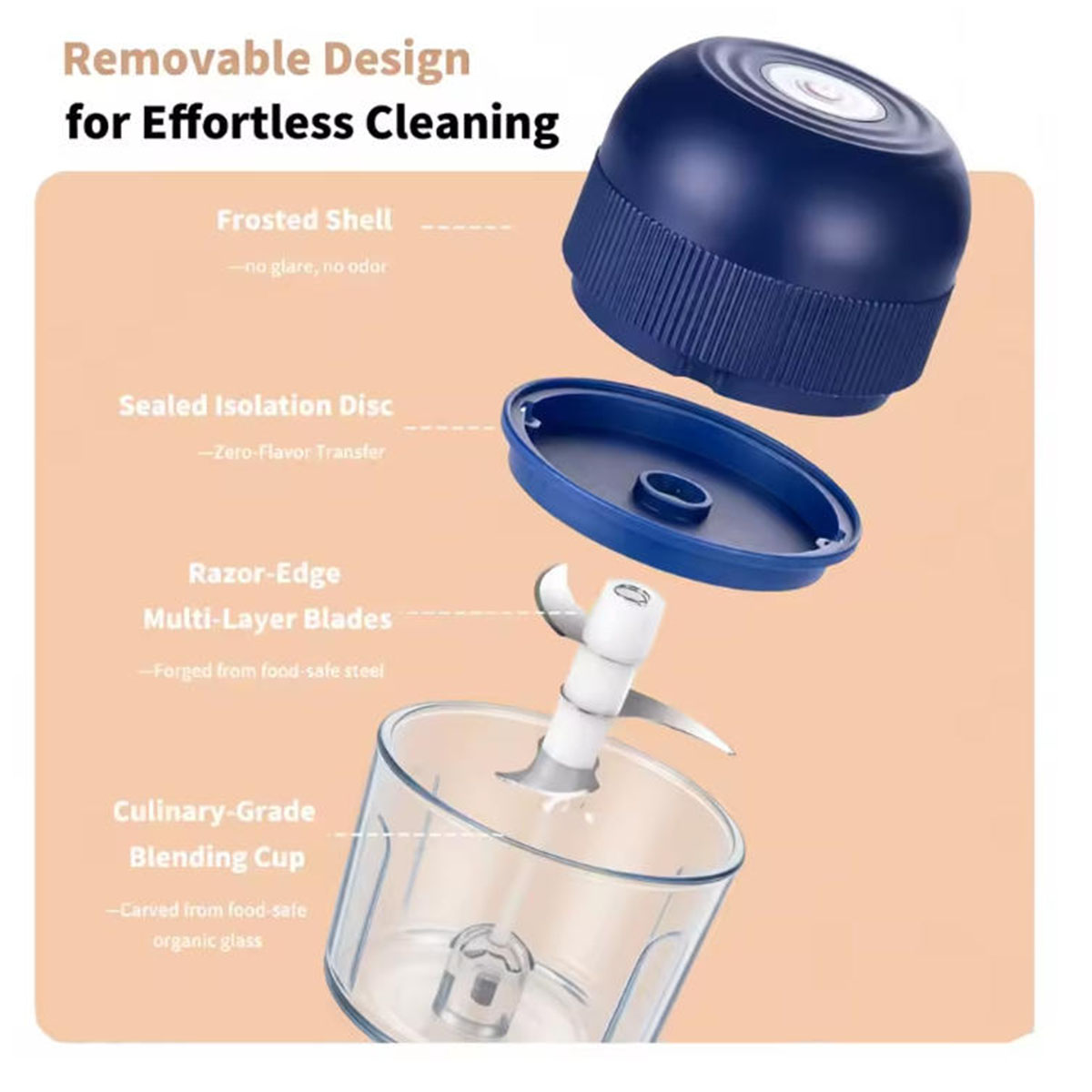 Hachoir à ail électrique 1 piè - Kitchen Gadgets Gift avis et prix