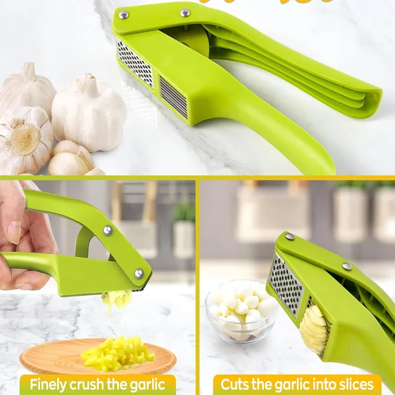 2 en 1 presse-ail et trancheus - Kitchen Gadgets Gift avis et prix